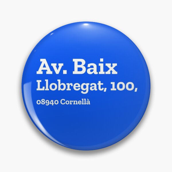 Item preview, Espanyol Stadium Address designed and sold by The Chuck Wagon.