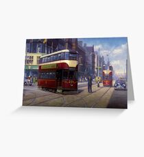 Edinburgh tram. Greeting Card