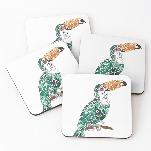 Item preview, Floral Pattern Toco Toucan designed and sold by TheTopHatArts.