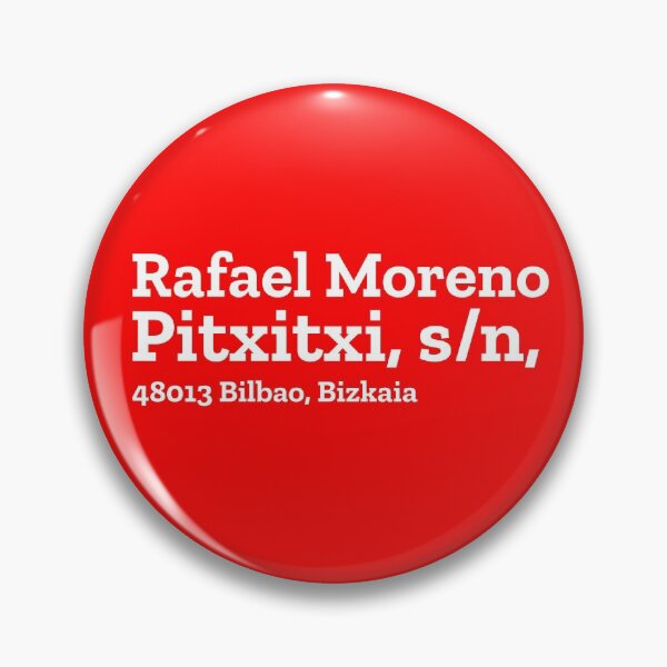 Item preview, Bilbao Stadium Address designed and sold by The Chuck Wagon.