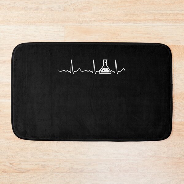 Item preview, Chemistry - heart line, heartbeat, pulse, EKG, white designed and sold by Mohja-Design.