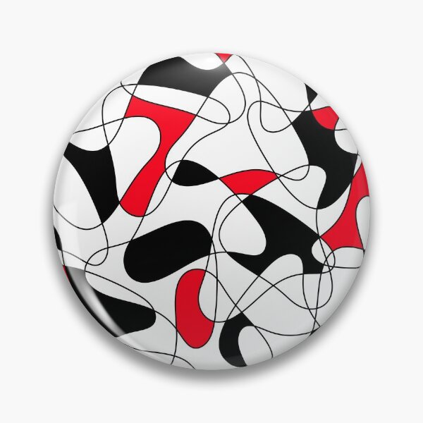 Item preview, Abstract pattern - red, black and white. designed and sold by K.S ART.
