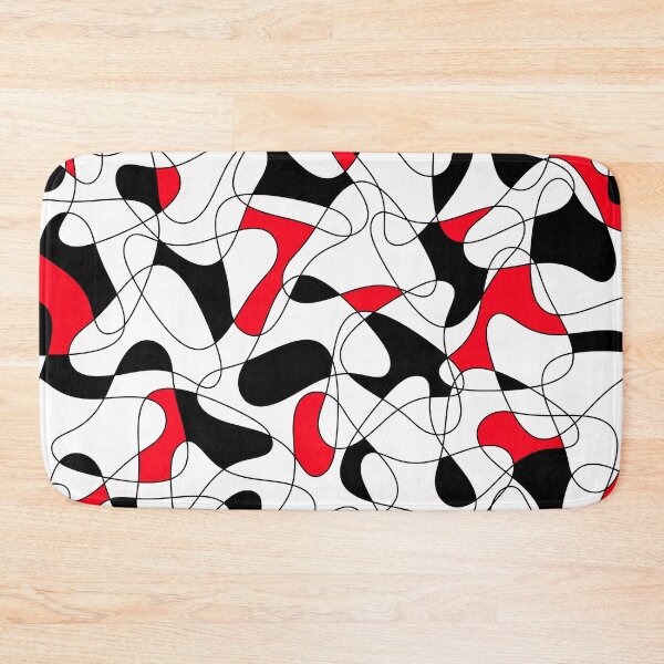 Item preview, Abstract pattern - red, black and white. designed and sold by K.S ART.