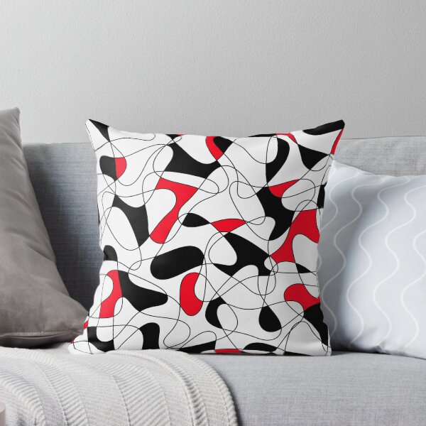 Item preview, Abstract pattern - red, black and white. designed and sold by K.S ART.