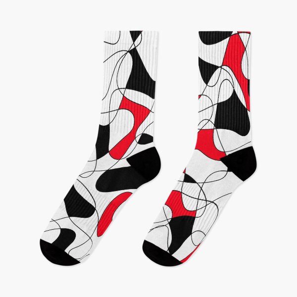 Item preview, Abstract pattern - red, black and white. designed and sold by K.S ART.