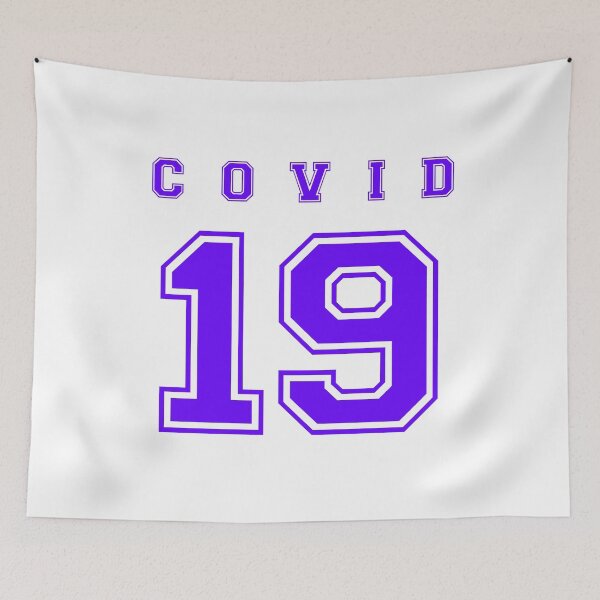 Item preview, Covid 19 covid-19 coronavirus corona virus covid 19 virus, blue, white, blue and white, blue white designed and sold by Kray-Zee-Teez.