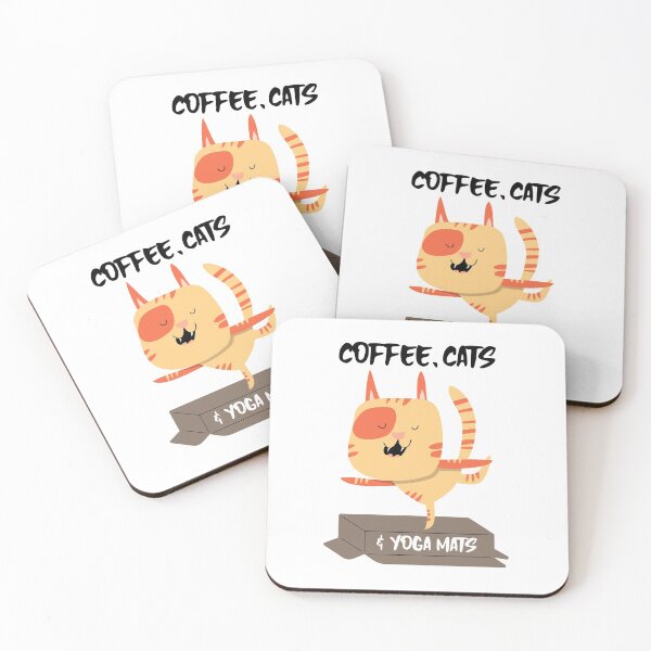Item preview, Coffee Cats and Yoga Mats designed and sold by SerenaBliss.