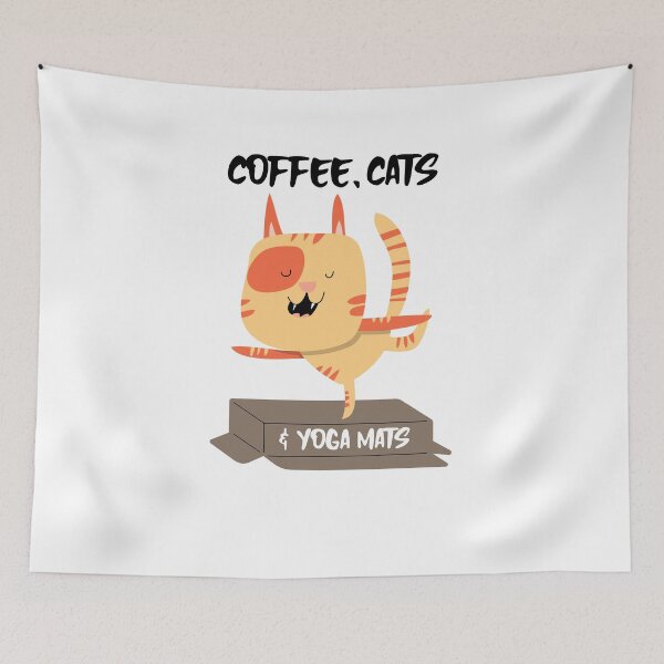 Item preview, Coffee Cats and Yoga Mats designed and sold by SerenaBliss.