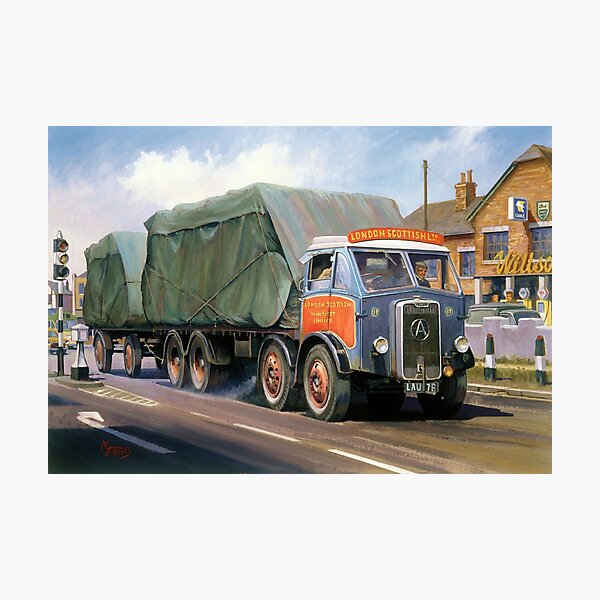 Item preview, Atkinson eight-wheeler and drag. designed and sold by Mike Jeffries Transport Artist.