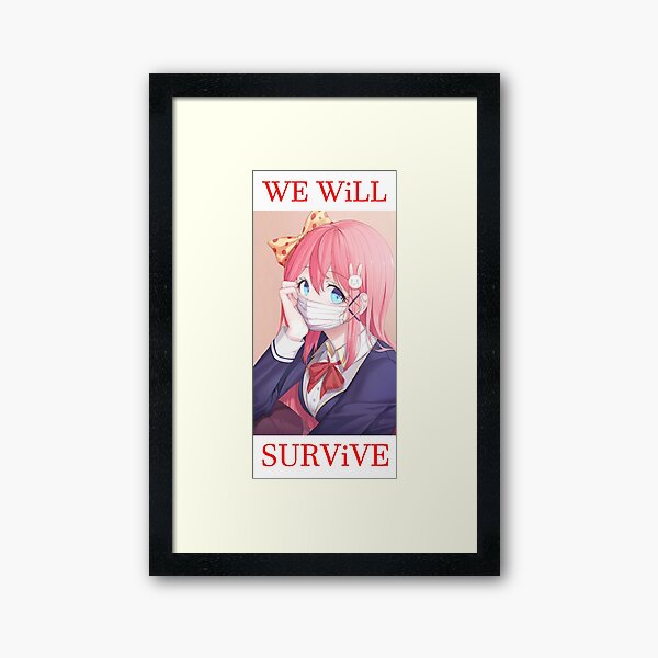 We will survive - heads up! Framed Art Print