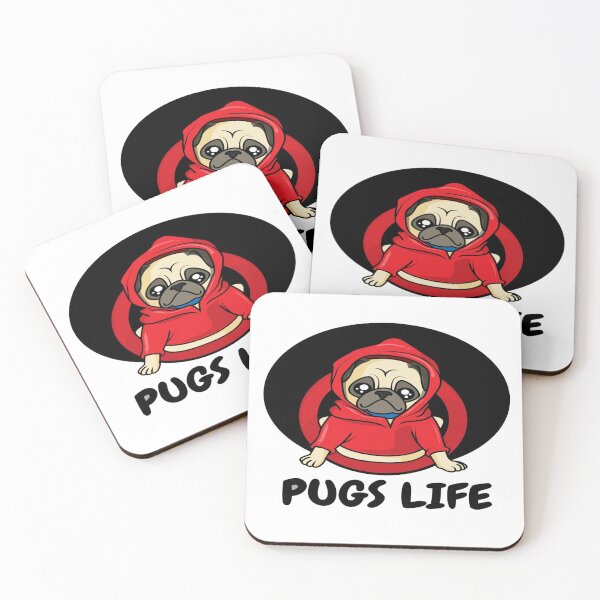 Item preview, lindo perro pug "pugs life" designed and sold by crazyworx.