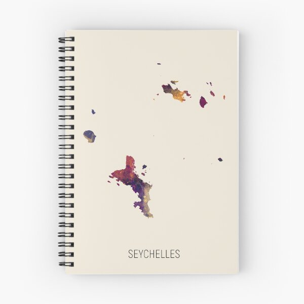 Item preview, Seychelles Watercolor Map designed and sold by ArtPrints.
