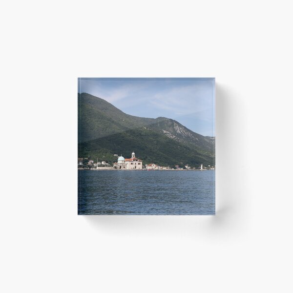 Item preview, Our Lady of the Rocks Monastery in  Perast Bay of Kotor Montenegro designed and sold by goceris.