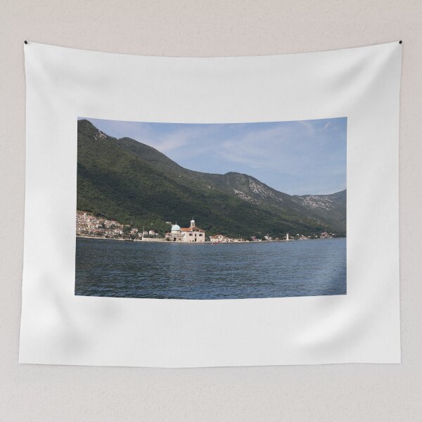 Item preview, Our Lady of the Rocks Monastery in  Perast Bay of Kotor Montenegro designed and sold by goceris.