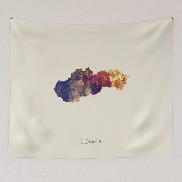 Item preview, Slovakia Watercolor Map designed and sold by ArtPrints.