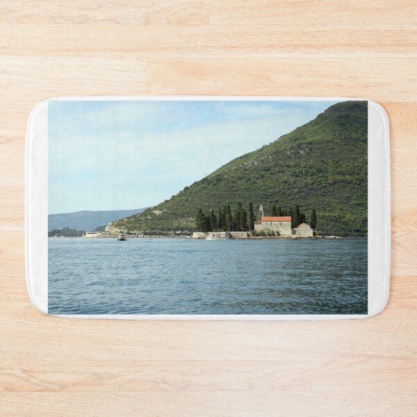 Item preview, Saint George monastery in Perast Bay of Kotor Montenegro designed and sold by goceris.