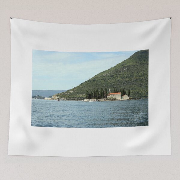 Item preview, Saint George monastery in Perast Bay of Kotor Montenegro designed and sold by goceris.