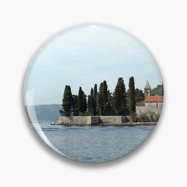 Item preview, Saint George monastery in summer Perast Bay of Kotor Montenegro designed and sold by goceris.