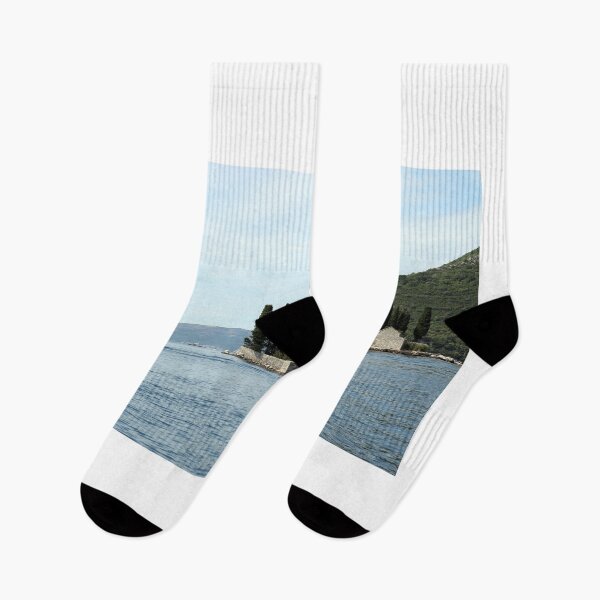 Item preview, Saint George monastery in summer Perast Bay of Kotor Montenegro designed and sold by goceris.
