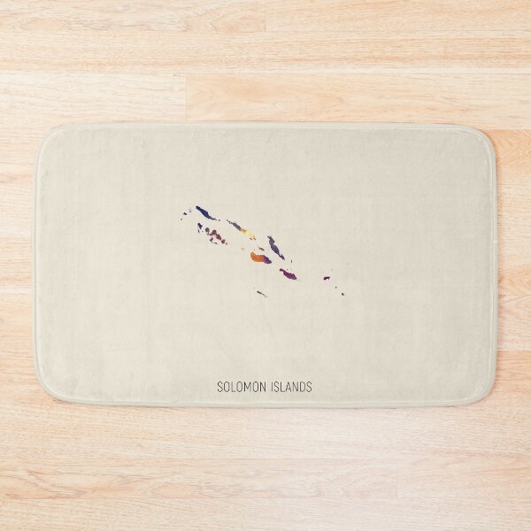 Artikelvorschau, Solomon Islands Watercolor Map entworfen und verkauft von ArtPrints.