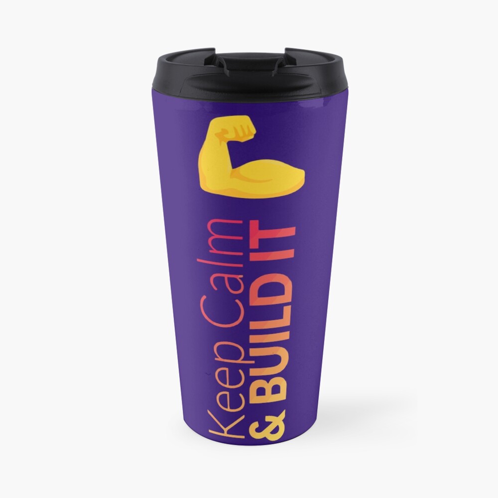 Mug isotherme « ❝KeepCalm & Build It❞»