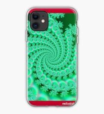 Seagreen Fractal iPhone Case