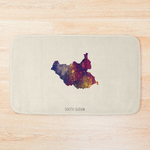 Item preview, South Sudan Watercolor Map designed and sold by ArtPrints.