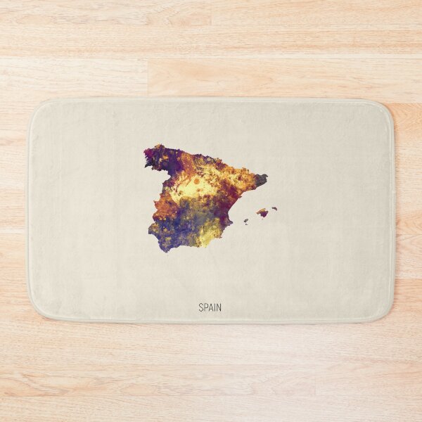 Item preview, Spain Watercolor Map designed and sold by ArtPrints.