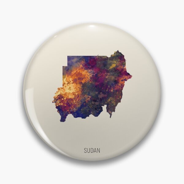 Item preview, Sudan Watercolor Map designed and sold by ArtPrints.
