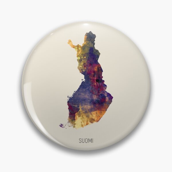 Item preview, Suomi Watercolor Map designed and sold by ArtPrints.
