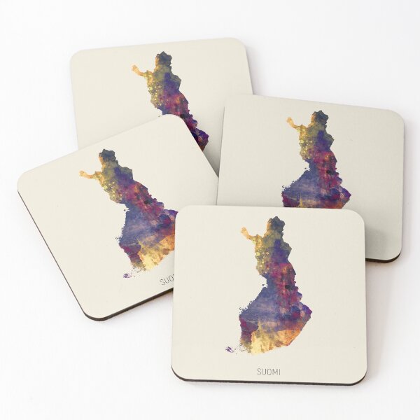 Item preview, Suomi Watercolor Map designed and sold by ArtPrints.