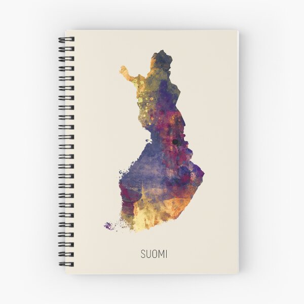 Item preview, Suomi Watercolor Map designed and sold by ArtPrints.