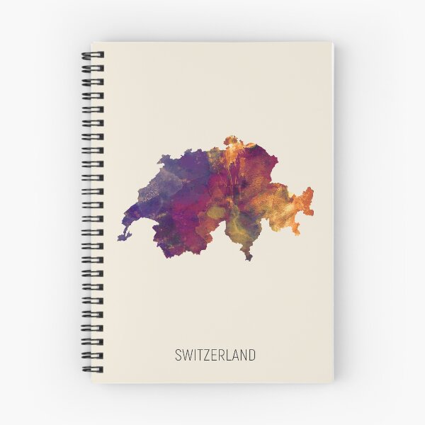 Artikelvorschau, Switzerland Watercolor Map entworfen und verkauft von ArtPrints.