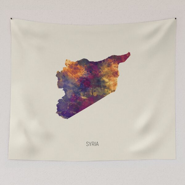 Item preview, Syria Watercolor Map designed and sold by ArtPrints.