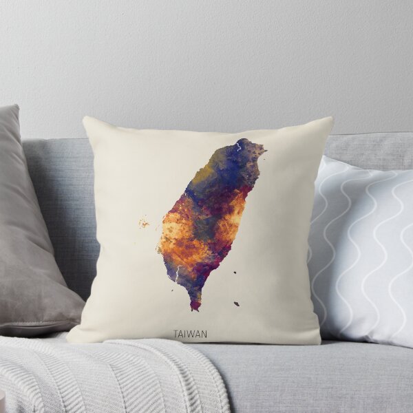 Item preview, Taiwan Watercolor Map designed and sold by ArtPrints.