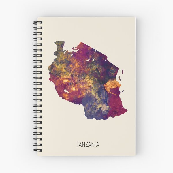Item preview, Tanzania Watercolor Map designed and sold by ArtPrints.