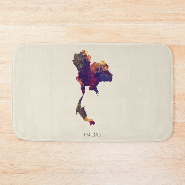 Item preview, Thailand Watercolor Map designed and sold by ArtPrints.