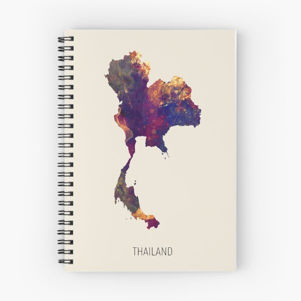 Item preview, Thailand Watercolor Map designed and sold by ArtPrints.