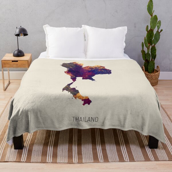 Item preview, Thailand Watercolor Map designed and sold by ArtPrints.