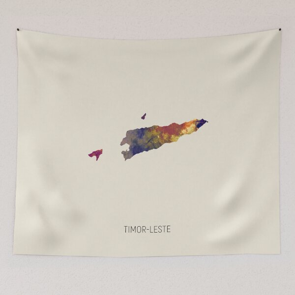 Item preview, Timor-Leste Watercolor Map designed and sold by ArtPrints.