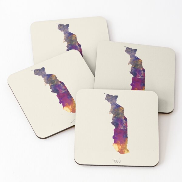 Item preview, Togo Watercolor Map designed and sold by ArtPrints.