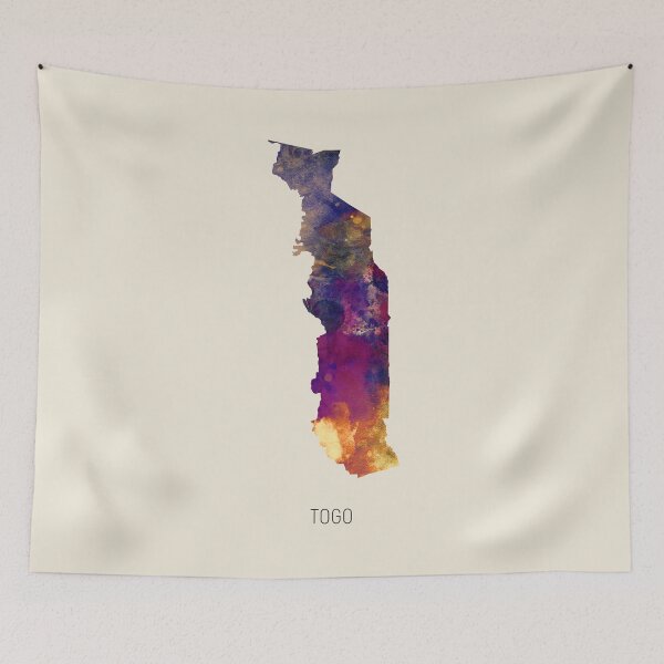 Item preview, Togo Watercolor Map designed and sold by ArtPrints.