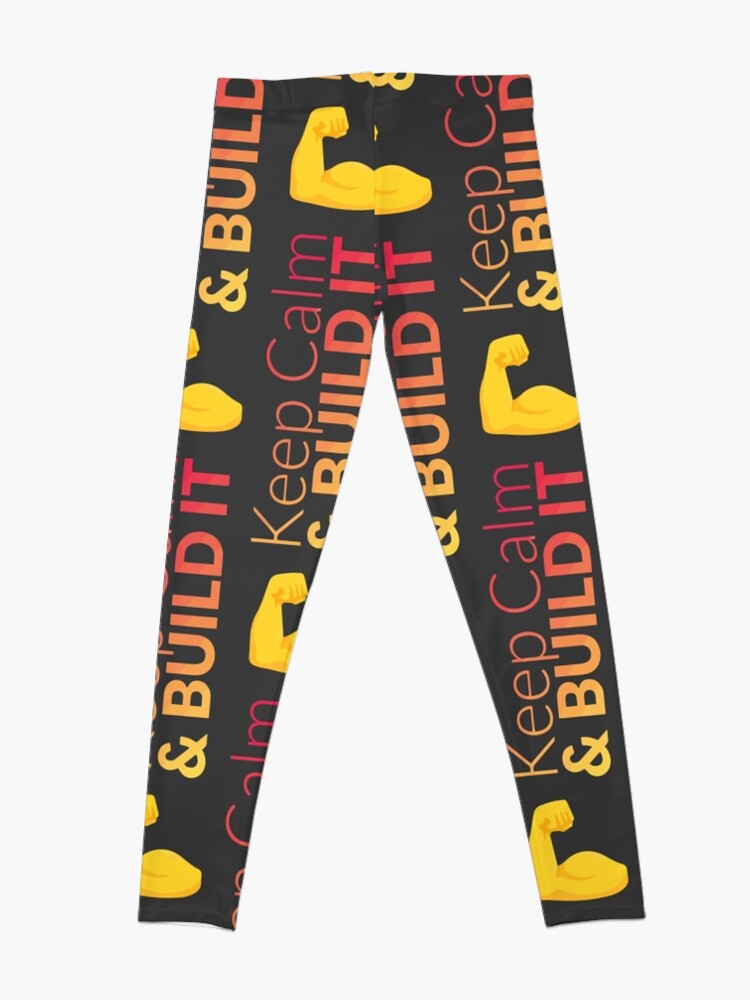 Legging ''❝KeepCalm & Build It❞' : autre vue