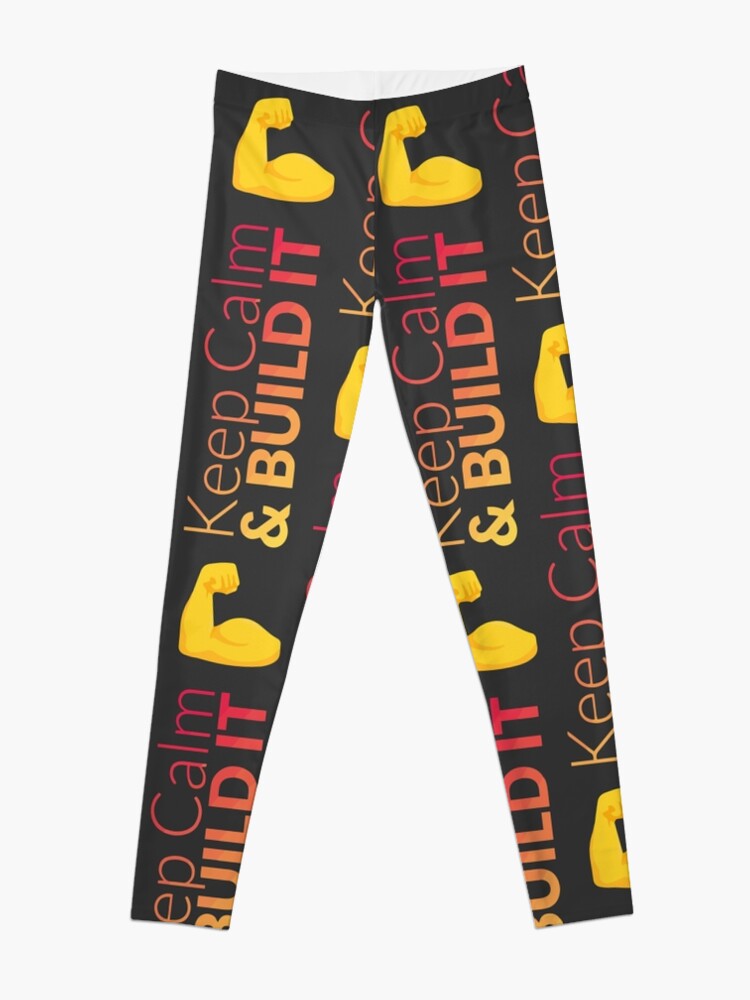Legging ''❝KeepCalm & Build It❞' : autre vue