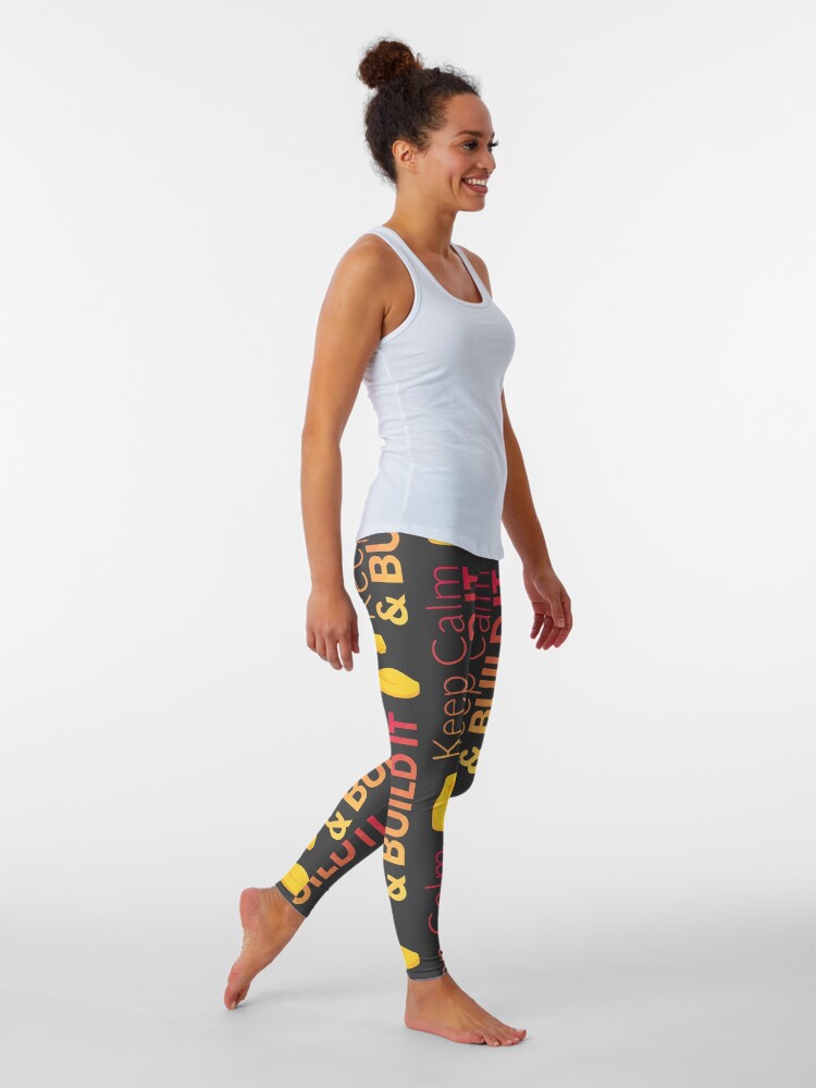 Legging ''❝KeepCalm & Build It❞' : autre vue