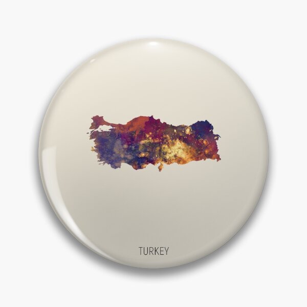 Item preview, Turkey Watercolor Map designed and sold by ArtPrints.