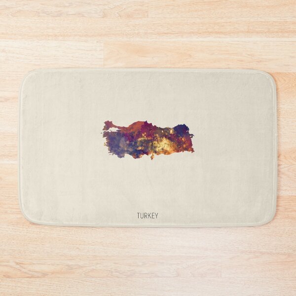 Item preview, Turkey Watercolor Map designed and sold by ArtPrints.