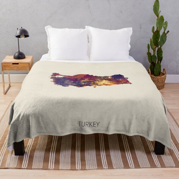 Item preview, Turkey Watercolor Map designed and sold by ArtPrints.