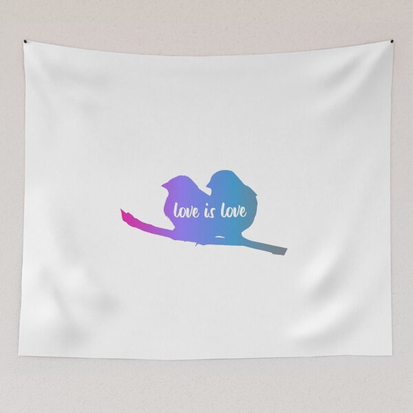 Item preview, Androgynous Pride Flag love birds designed and sold by commondreamer.
