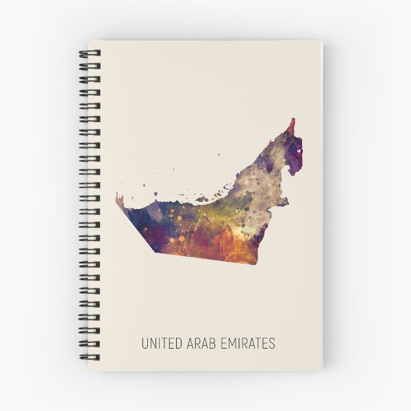 Item preview, United Arab Emirates Watercolor Map designed and sold by ArtPrints.